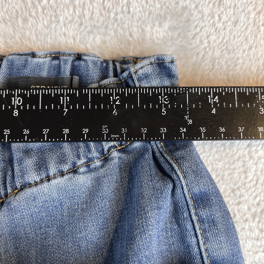Judy Blue Jeans 5/27 Blue Straight Leg Elastic Waist Mid High Rise Straight - Picture 3 of 8